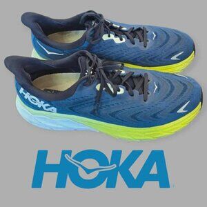 Hoka Arahi 6 Blue Graphite Athletic Casual Gym Sneakers Shoes Mens 11.5D